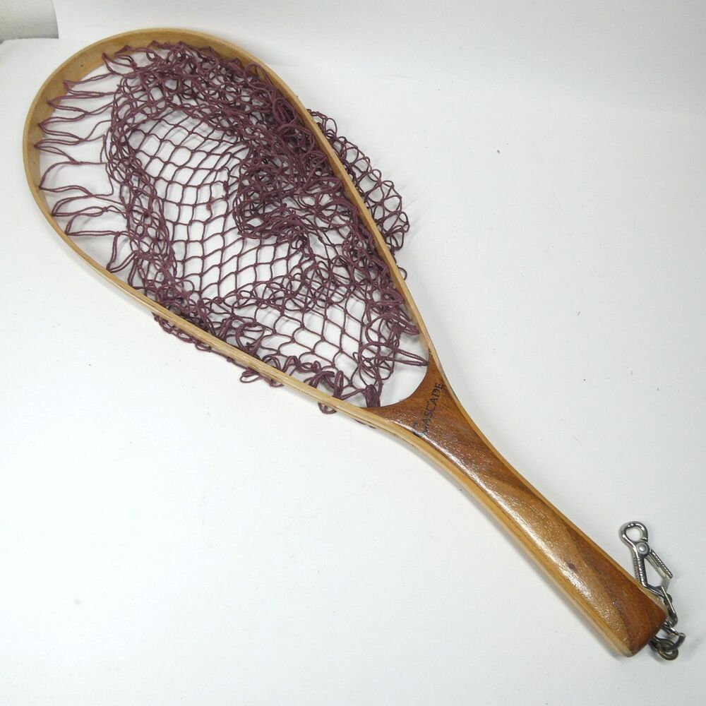 Cascade Fly Fishing Landing Net Vintage Wooden 24" Long
